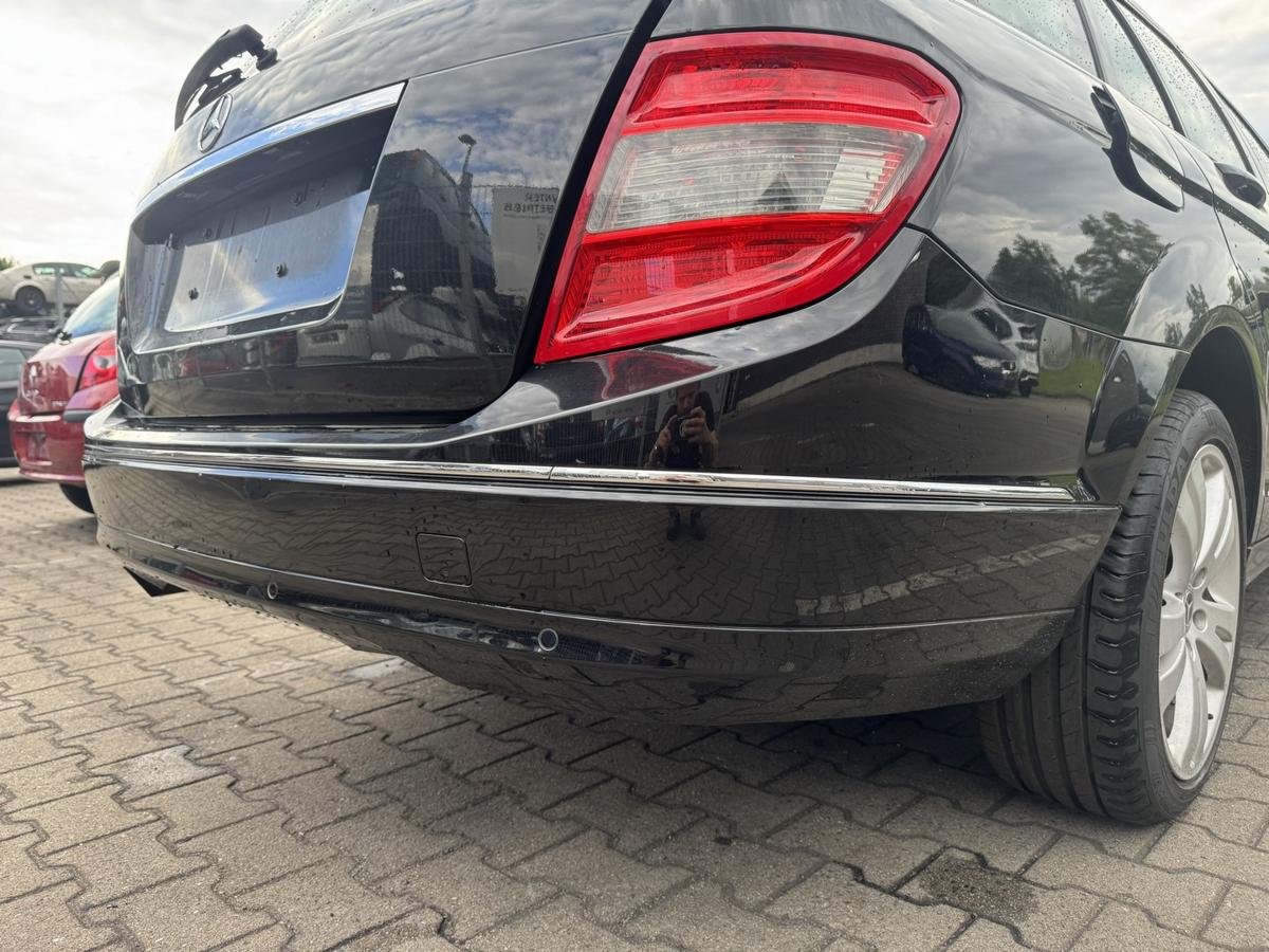 Mercedes C Klasse S204 original Sto&szlig;stange Stossf&auml;nger hinten 197 Obsidianschwarz Kombi Bj.2009
